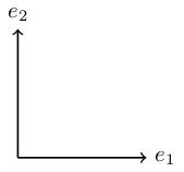 Basis vectors (1,0) and (0,1)